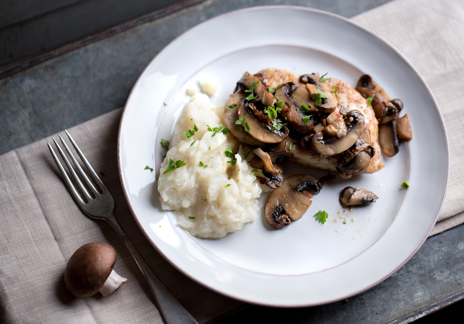 the elle in love, chicken marsala, mushrooms, oregano, recipe