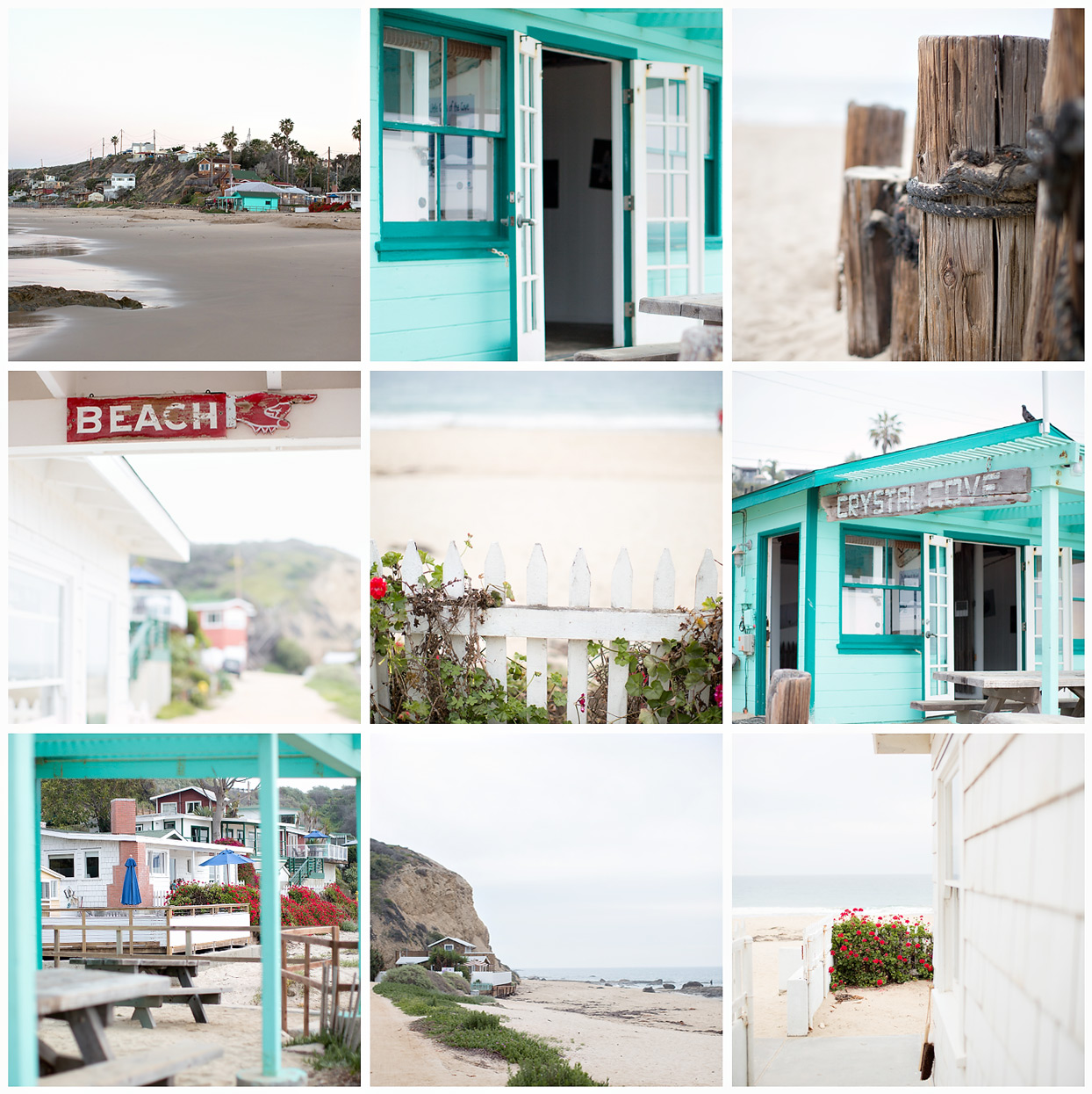 the elle in love, crystal cove cottages, california, pacific coast