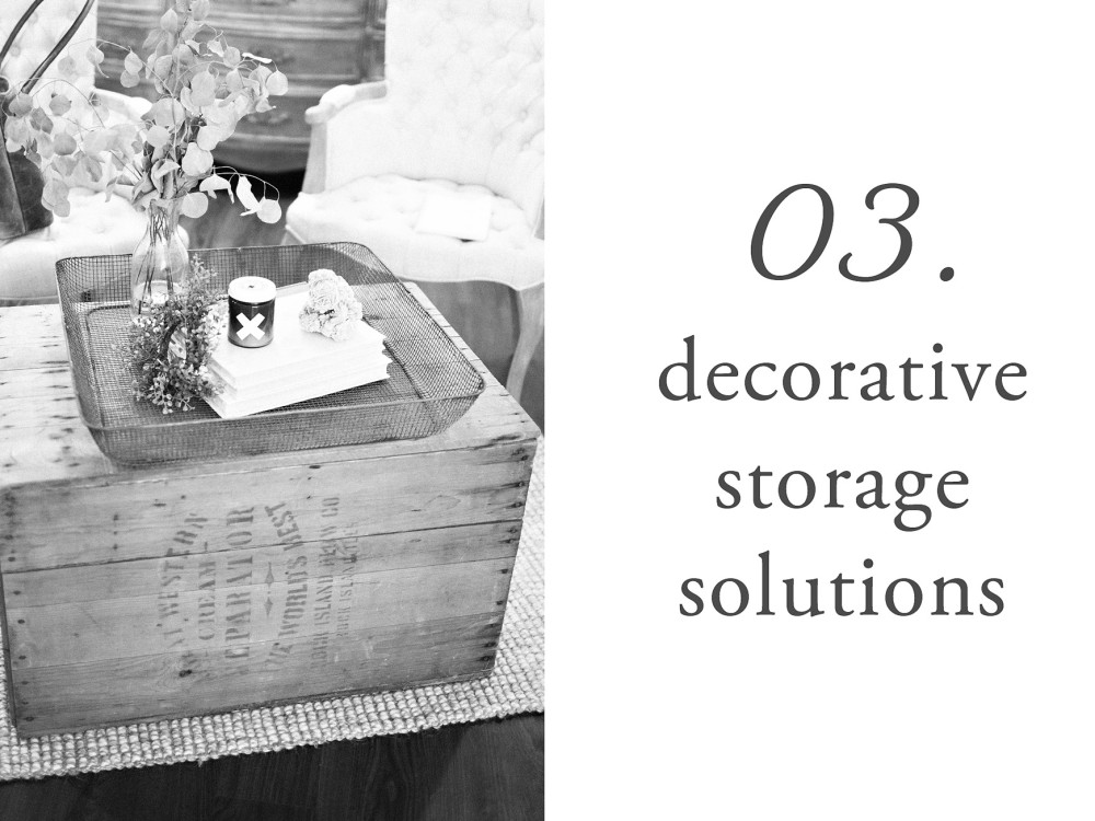 03. decorative storage solutions
