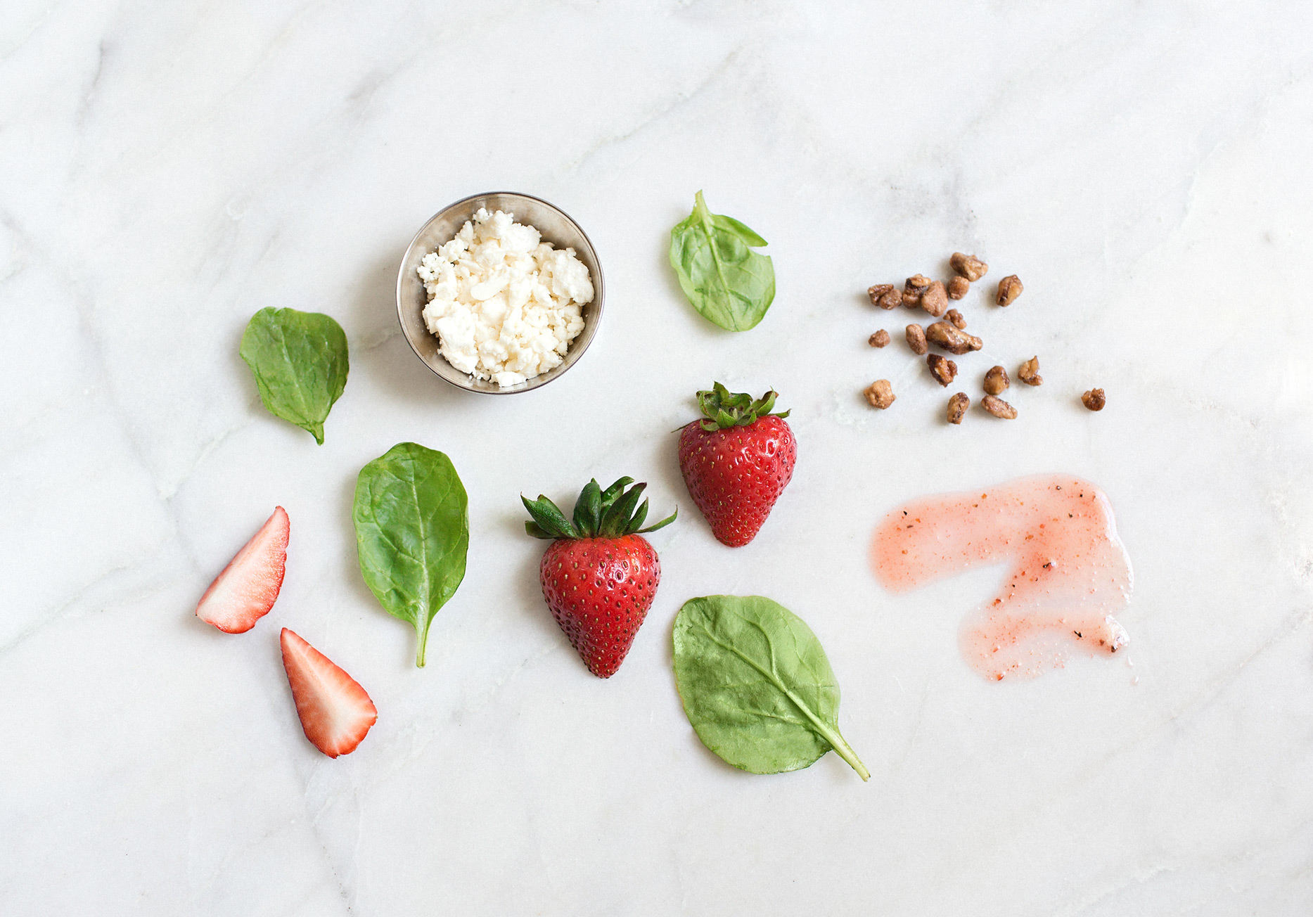 the elle in love, strawberry spinach salad, recipe